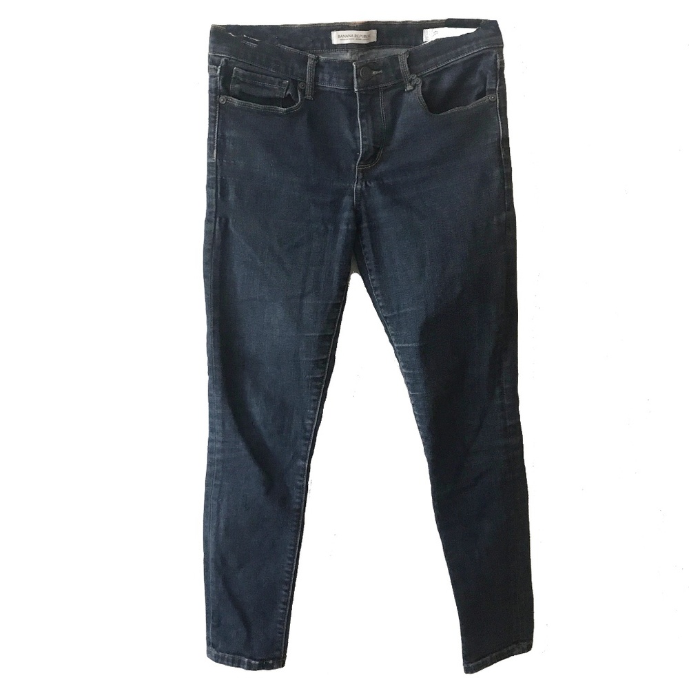 Banana Republic Dark Wash Skinny Jeans - Dark Blue